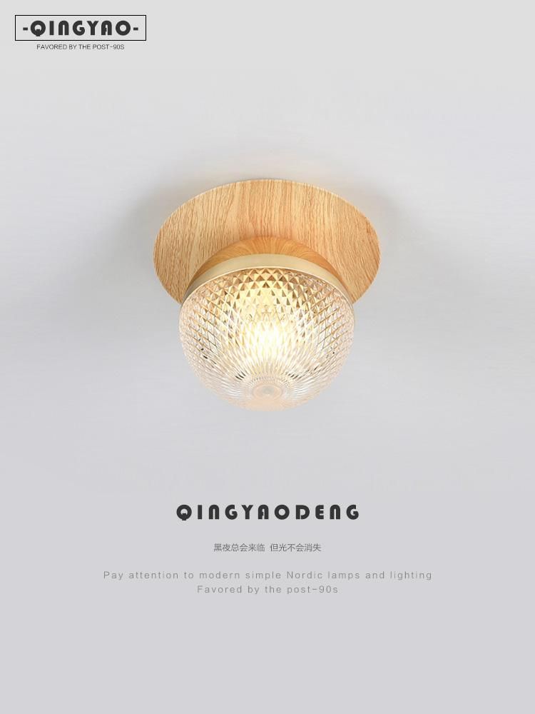 Walk-through corridor simple round ball ceiling light