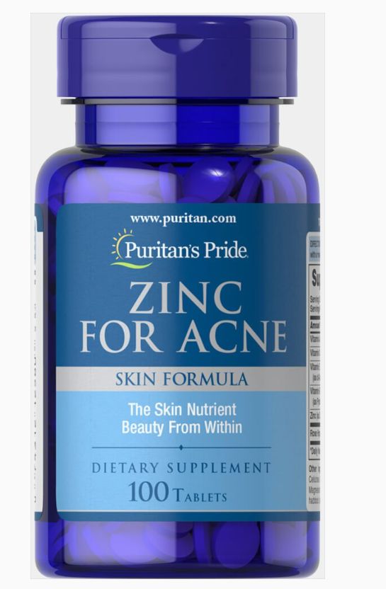 Zinc For Acne Skin Formula X100tabs
