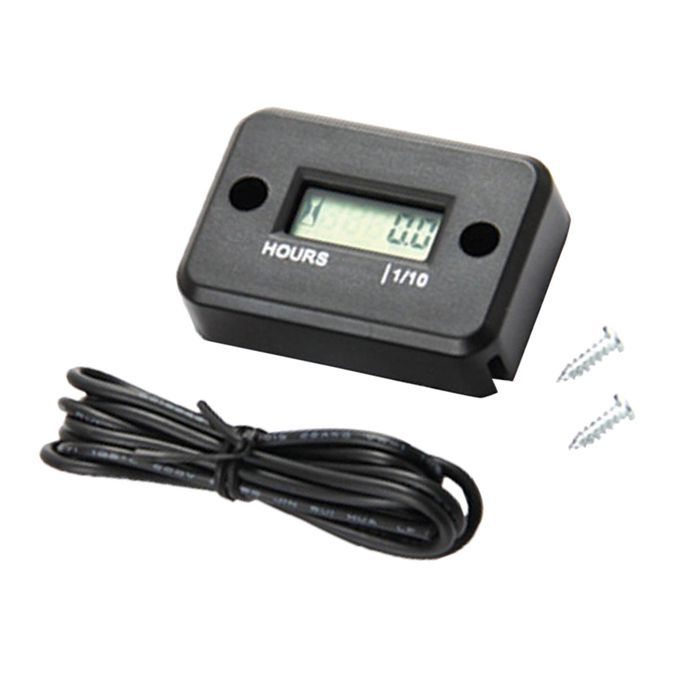 Boat Motorcycle ATV Tach Hour Meter Tachometer Waterproof Small Engine