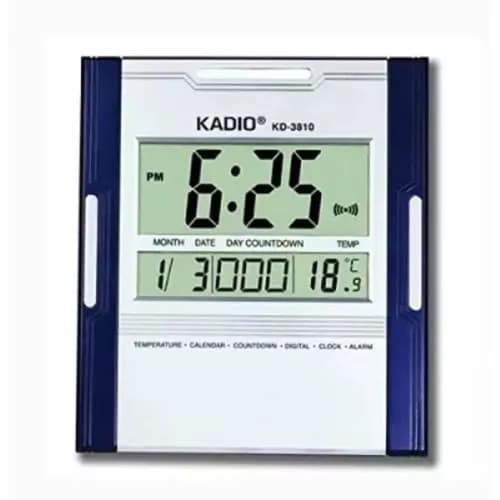 Digital Wall Clock with Thermometer
