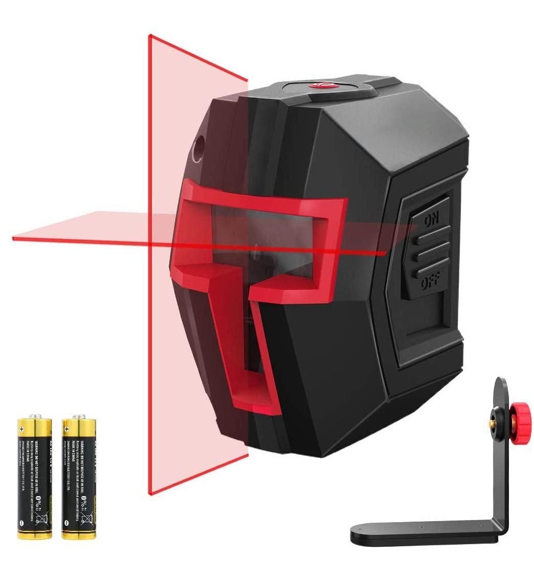 Dual module red laser line projector