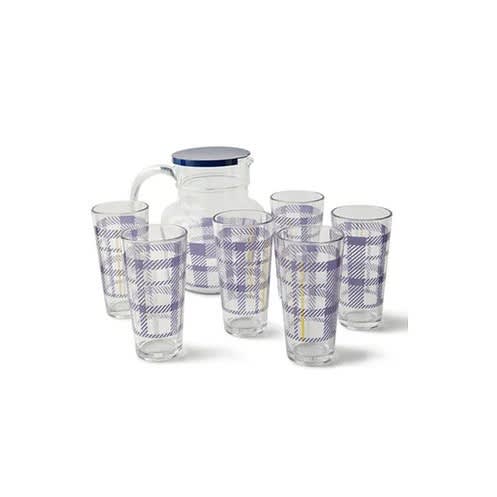 7-Piece Drink Set -Jug 1.4 L + 6 Tumblers 25ml x 6Pieces