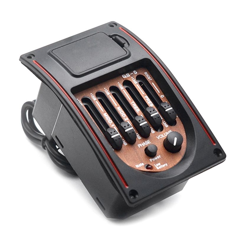 Plastic 5-Band Tone Controls EQ Equalizer Tuner