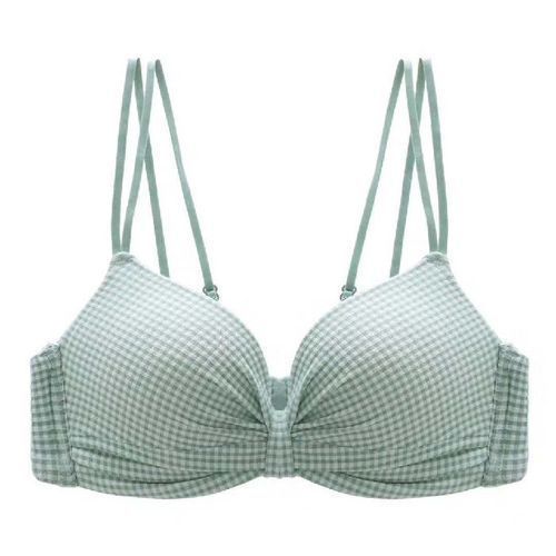1 Pcs Korean Style Lady Thin Gathered  Bra Without Steel Ring Halter