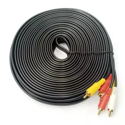 RCAAV Cable Audio Cable 10m 3 RCA To RCA Male To Male