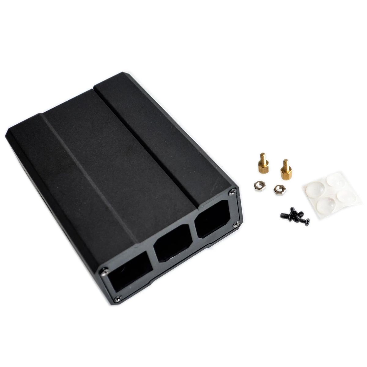 Raspberry Pi 3 Aluminum Case Black Case Metal Enclosure Compatible with RPI 3 Raspberry Pi 2 Model B B+