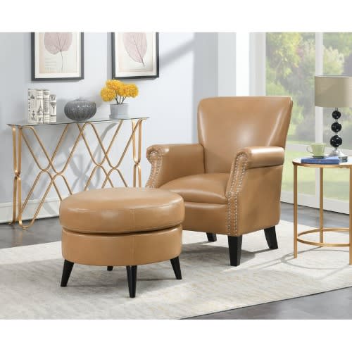 Ernberg 23" Round Cocktail Ottoman[delivery Within Lagos]