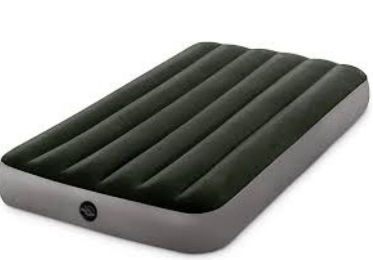 Indoor/Outdoor Camping Inflatable Mattress + Free Air Pump.