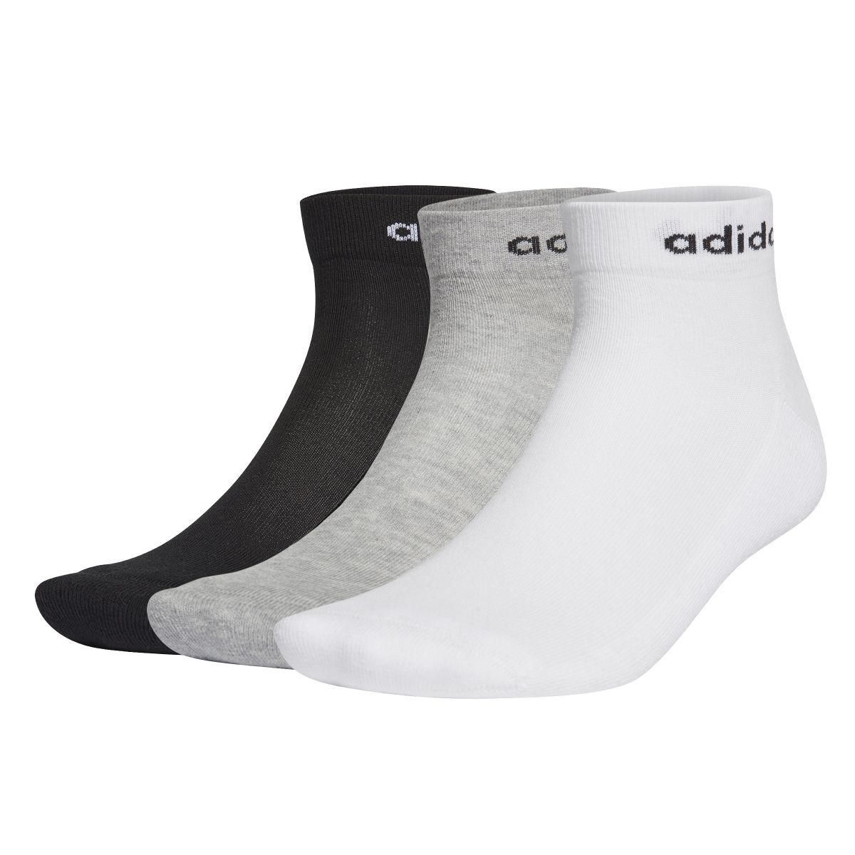Half-Cushioned Ankle Socks 3 Pairs Unisex