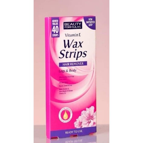 Wax Strips With Vitamin E For Legs & Body Hair Remover X40