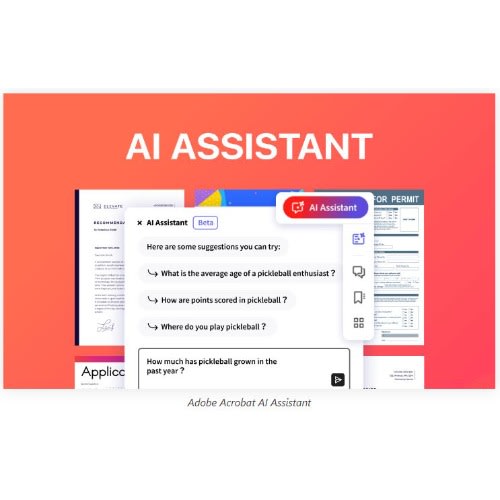 Acrobat Ai Assistant - 1 User - 1 Year Subscription