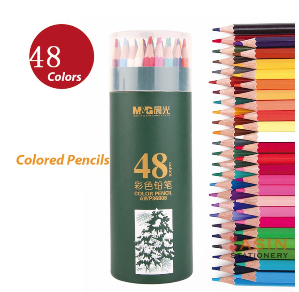 M&G Color Pencil 48 Colors BUCKET Stationery