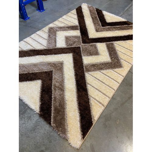 Fluffy Centre Rug (brown)4by6