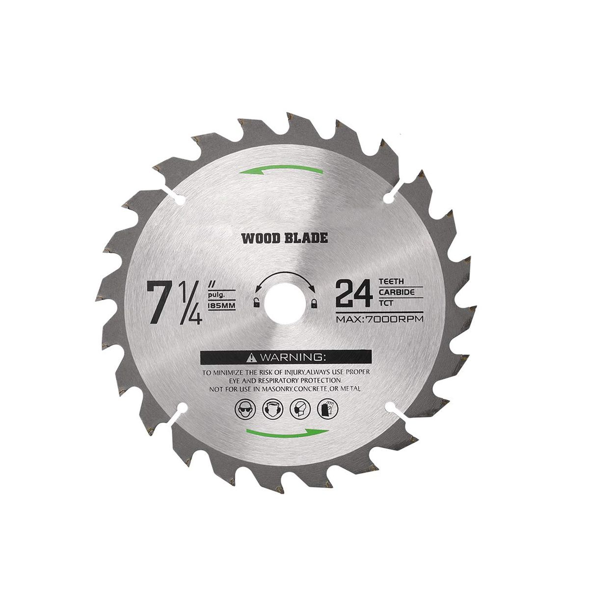 Circular Saw Blade 7-1/4''(185MM) 24 Tooth  Tungsten Carbide