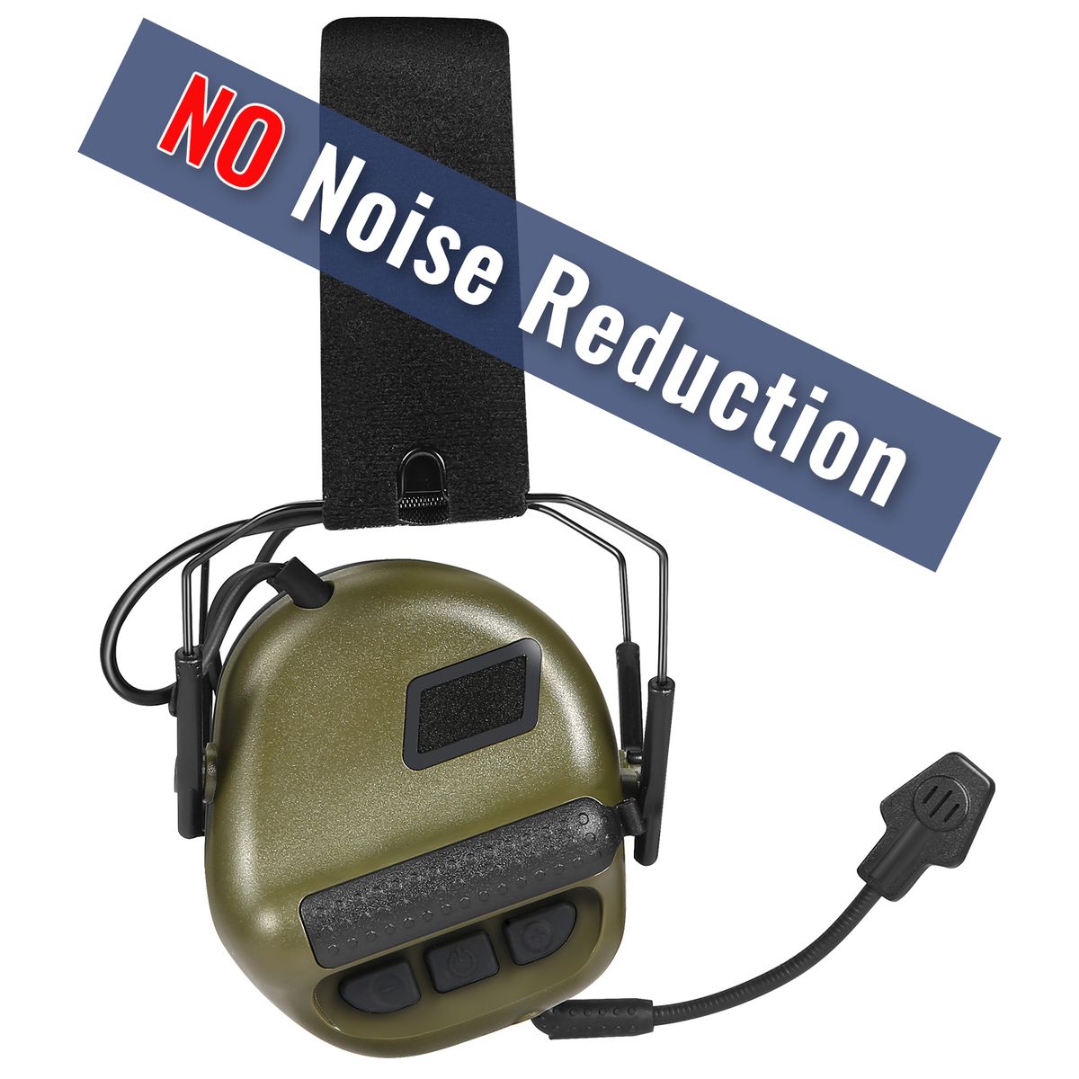 Airsoft Tactical Headset Foldable Earmuff Microphone Ary