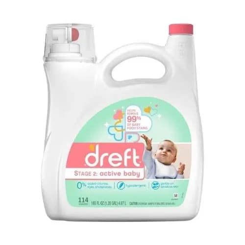Dreft Stage 2 Active Hypoallergenic Baby Laundry - 114 Loads