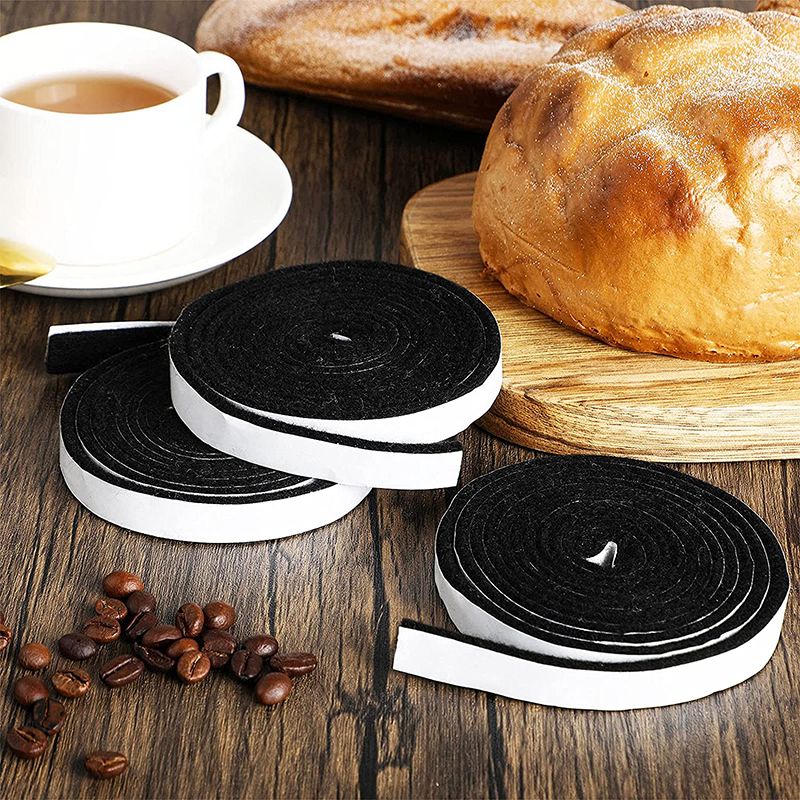 High Temperature Resistant Barbecue Grill Smoker Gasket Barbecue Door Cover Self-adhesive Flame Retardant Sealing Tape For Grill