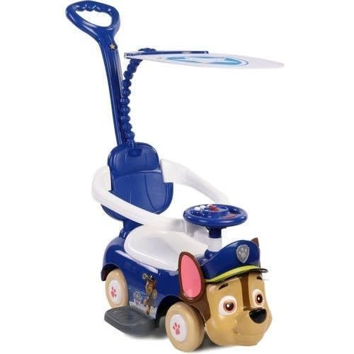 Ride-on Car With Canopy For Kids Blue And White