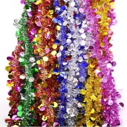 Christmas Venus Decorative Tinsel Garland Ornaments - 12pcs