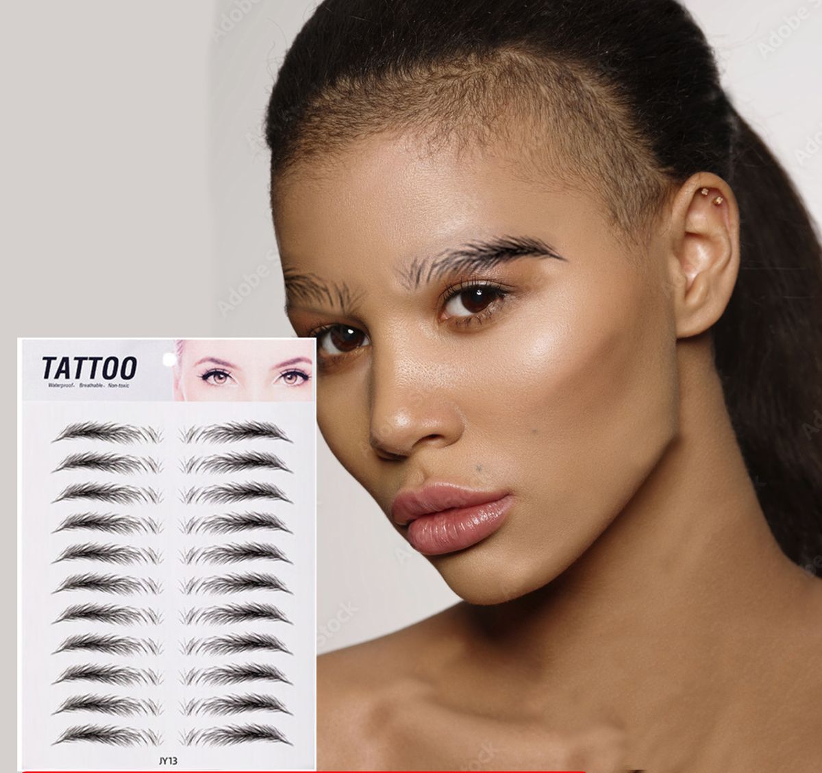 Waterproof Hair-like Authentic Eyebrow Tattoo Sticker Jy13