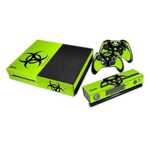 Designer Skin Sticker For Xbox One Console With Two Controller Decals- Biological Hazard