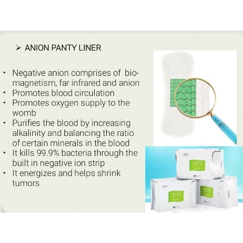 Anion Panty Liners (30pcs) - Relieves Pain Menstration, And Treats Infection.