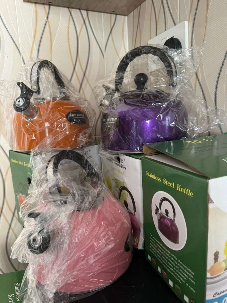 Stainless steel Whistling Kettle 3.0L Gift Master