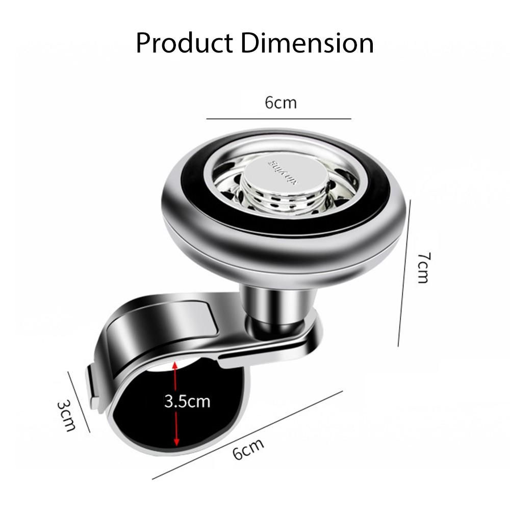 Steering Wheel Spinner Car Steering Wheel Spinner Handle Power Ball Knob Booster for Car Vehicle Black