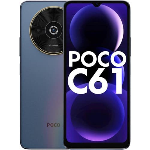 POCO C61 - 6.71" - 128GB ROM - 4GB RAM - 4G LTE - Dual SIM - Fingerprint - 5000mAh - Blue