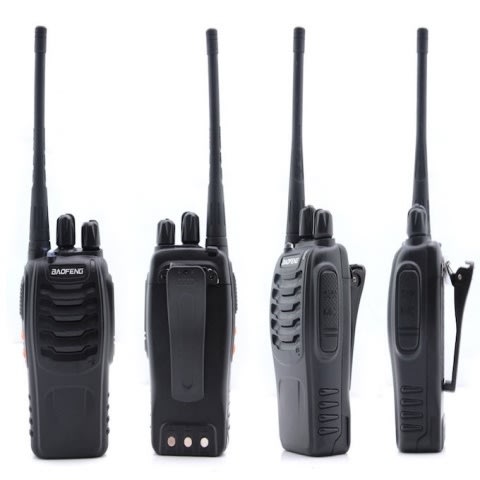 Two-way Radio Bf-888s Walkie Talkie Uhf 5w 16ch - 4 Pieces