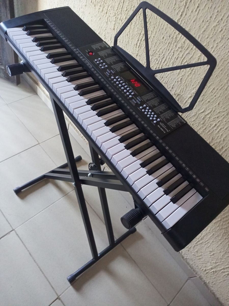Portable 61Key  Piano Keyboard With  Adjustable Stand