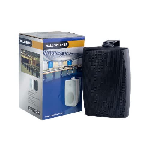 30W PA System Passive Outdoor/indoor Treble Surround Wall Mount Speaker-Black Color