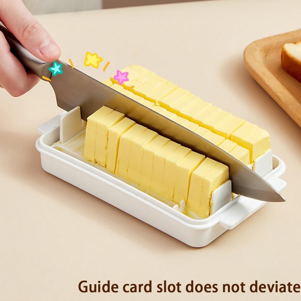 Butter Cutting Storage Box Butter Dish Cutter with Lid