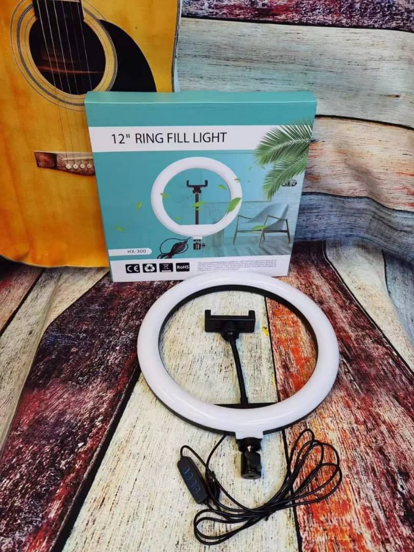 12" Ringlight + 2.1nTripod Stand + Phone Holder + 3 Effect Of Light