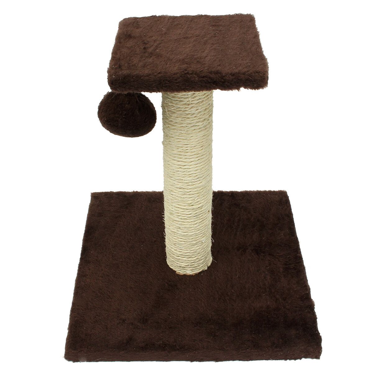 Cat Scratching Post Tree Scratcher Kitten Toy Climbing Activity Centre Brown Brown