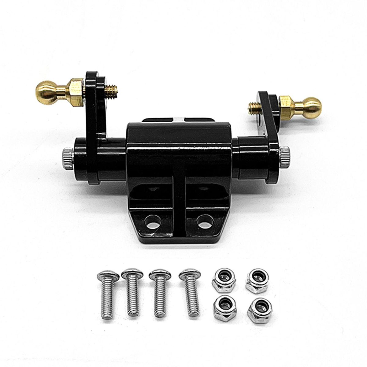 Metal Steering Gear Bearing Assembly Steering Mount Replacement for Tamiya 1/14 Remote Control Truck Tractor Car