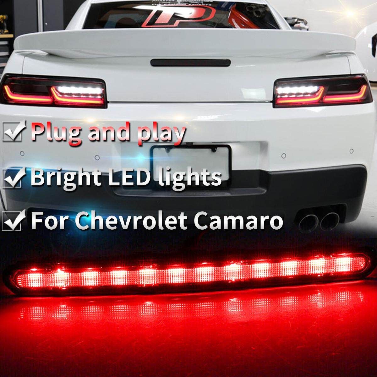 For 2016-2019 Chevrolet Camaro Smoked LED 3rd Brake Light Lamp 84330249 NEW