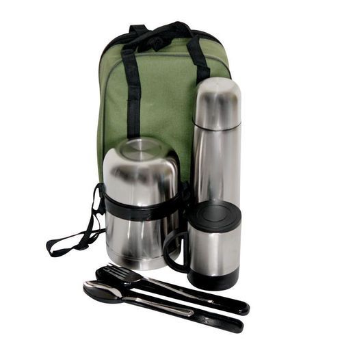 Stainless Steel Food Flask - 5 Set