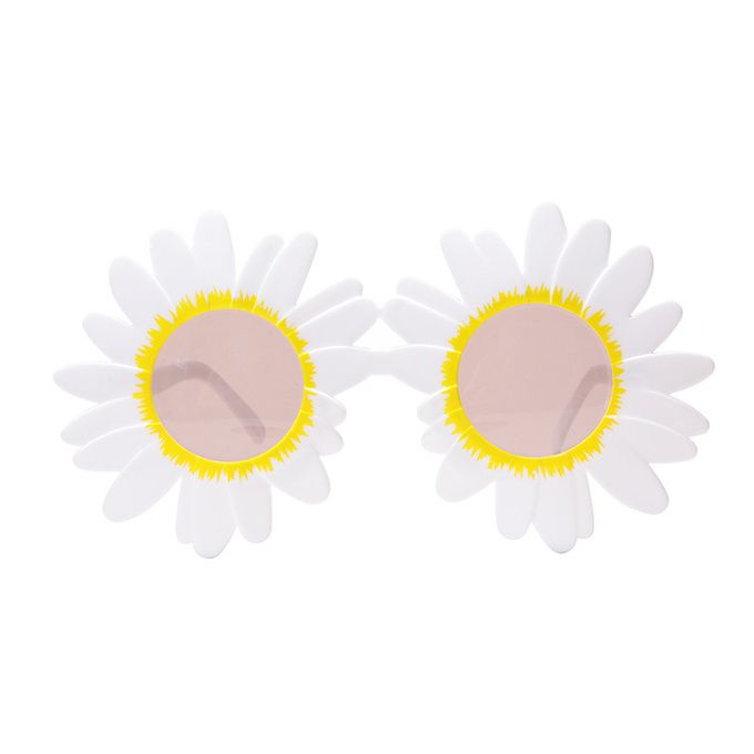 Kids Flower Shaped Cute Round Sunglasses  - White