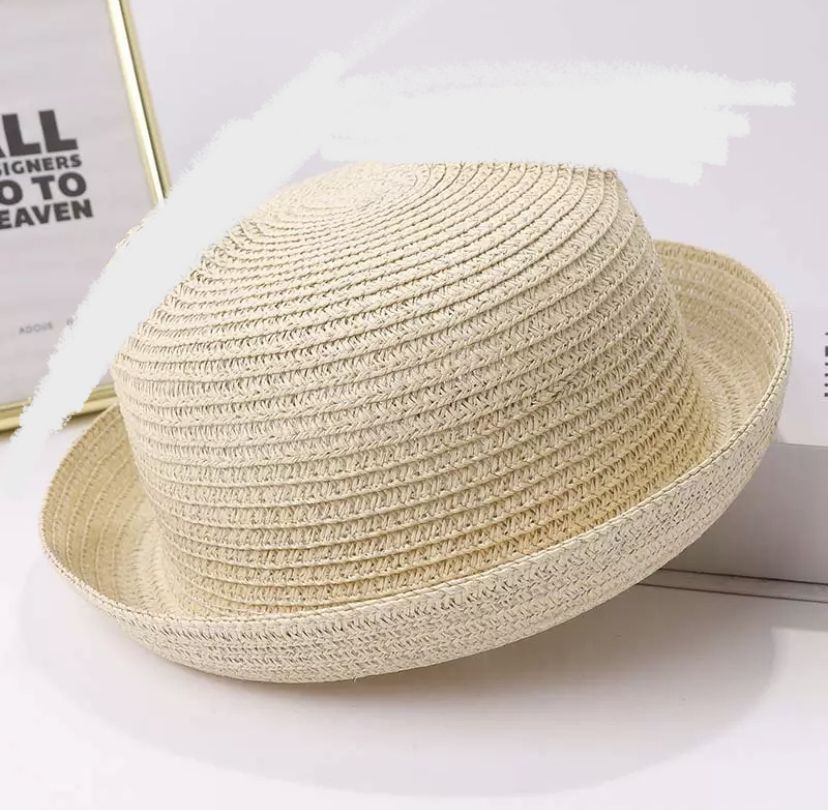 Kids Straw Sun Visor Beach Hat For Outdoor And Party