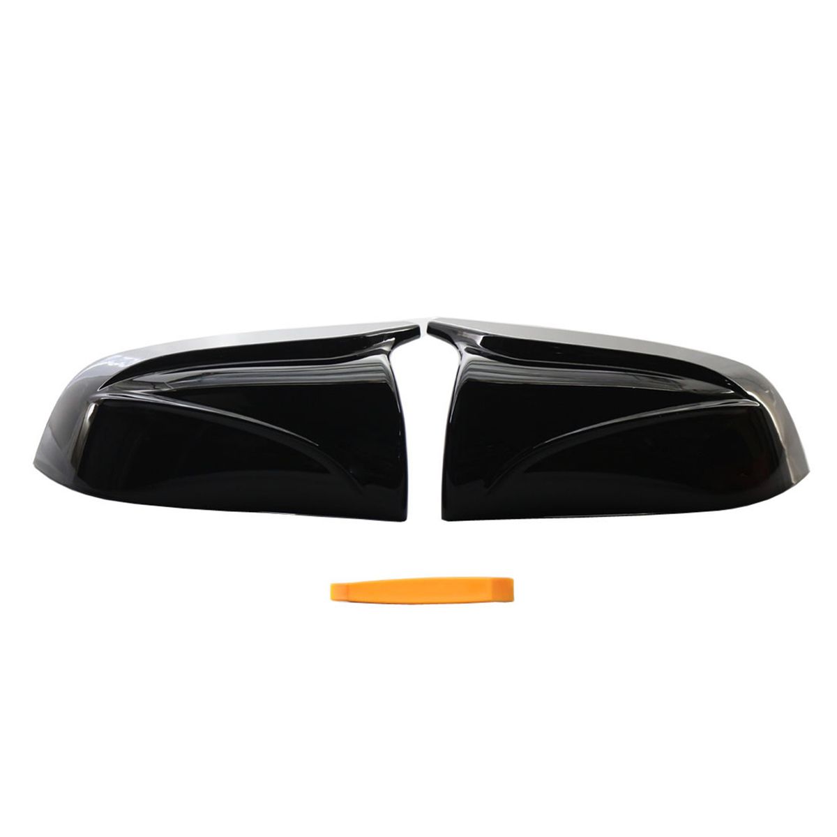 Glossy Black Left   Right Side Mirror Cover, One Pair Side