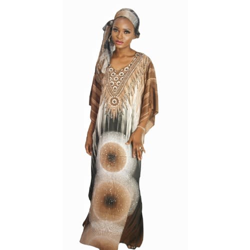 Boubou V-Neck Dress For Women