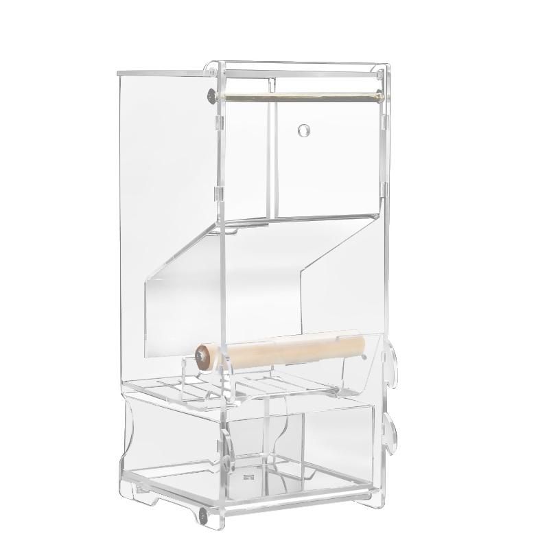 Pet Bird Feeding Water Food Anti-Spatter Auto Acrylic