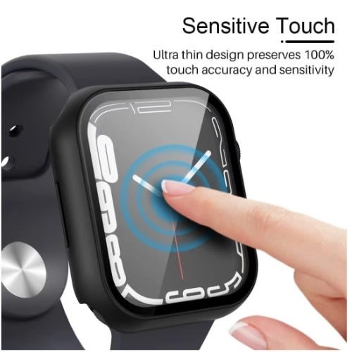 Full Tempered Glass Screen Protective Case For Iwatch - 45mm