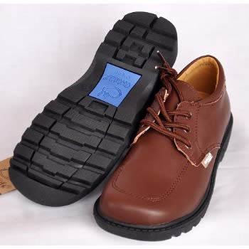 Laceup Boys School Shoes Big - Fl096a - Brown