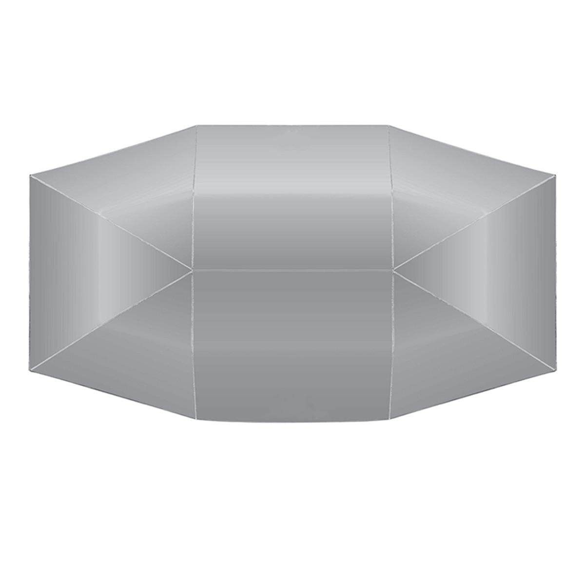 4X2.1M Universal Navy / Silver Automatic Car Sun Shade Cover Tent Cloth Silver (silver)