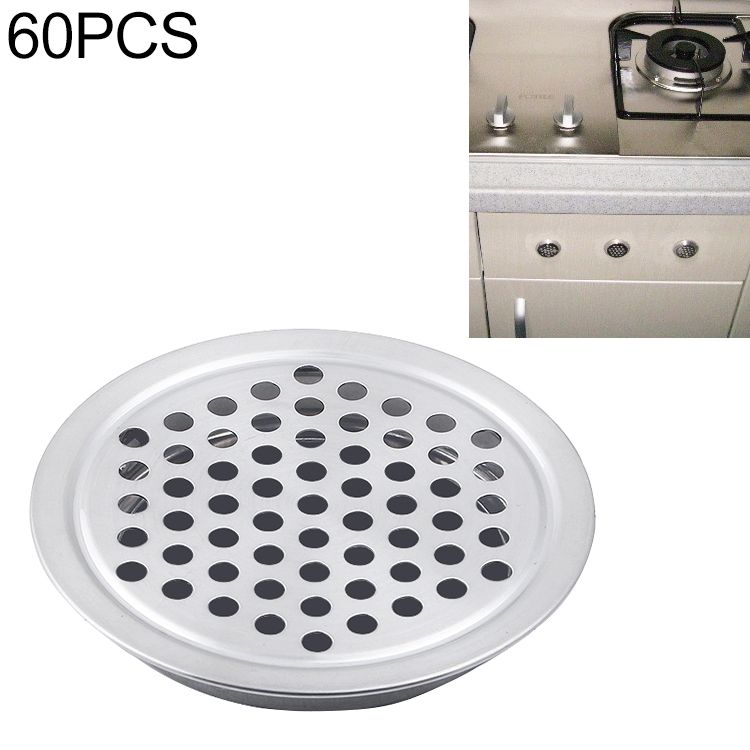 60 PCS 35mm Flat Surface Cabinet Round Air Vent