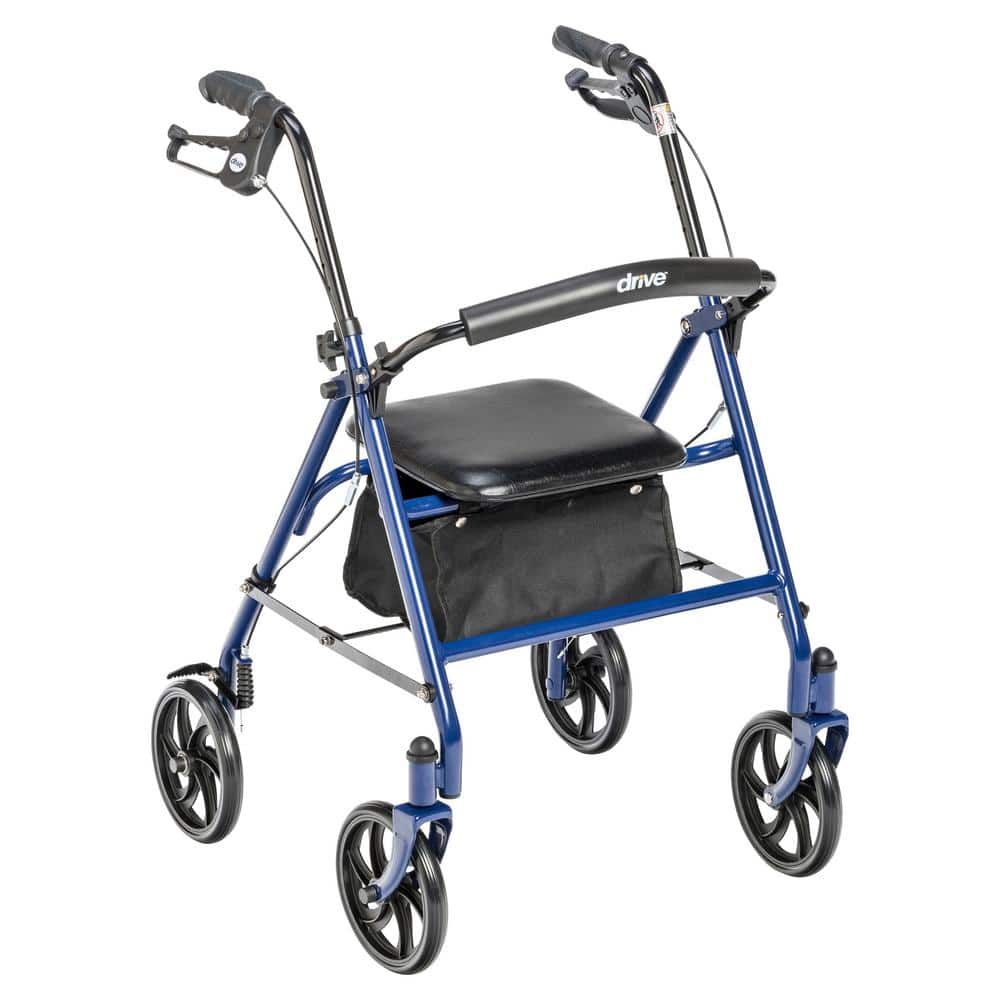 Foldable Rollator Walker Walking Frame Mobility Aid C