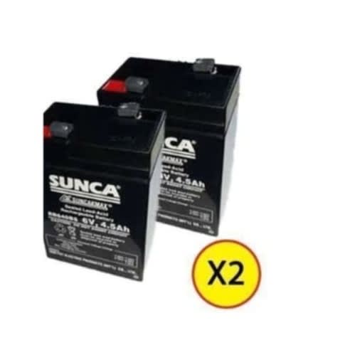Sunca Rechargeable Fan Battery- 6v 45ah -2 Pieces