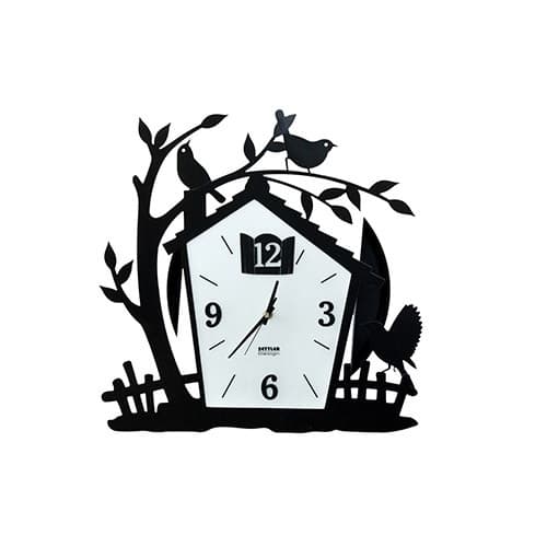 Settler British Bird Home Nest  Art Wall Clock